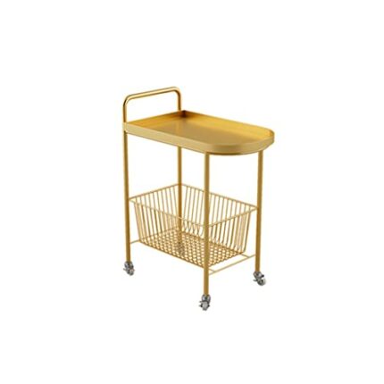 QUANJJ Kitchen Cart Storage Cart Simple Bedside Table Mini Mobile Coffee Table Storage Cart Kitchen Bathroom Cart (Color : D, Size : 1pcs)