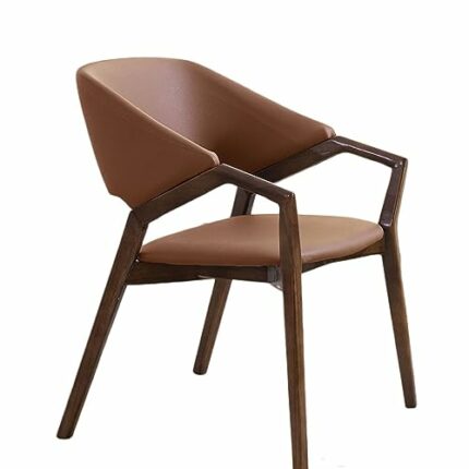 maozi Kitchen Dining Chair Wood Makeup Dining Chairs Lounge Bedroom Interior Decoration (Color : D, Size : Light Grey)
