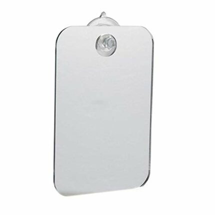 POHOVE Shower Mirror, Anti-Fog Portable Makeup Mirror Lightweight Removable Mirror Bathroom Shaving Mirror With Sucker For Travel, Home, Office