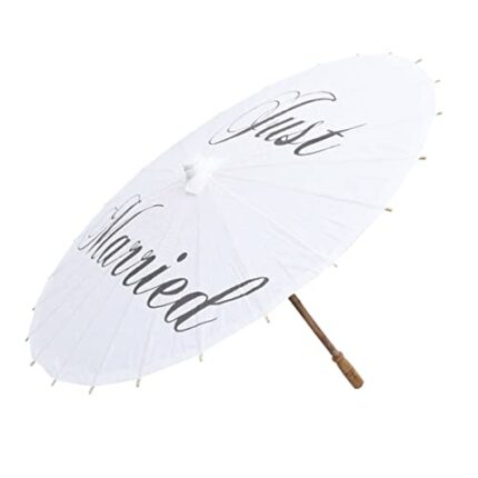 Abaodam Oiled Paper Umbrella Parasol Umbrella Wedding Just Married Decorations