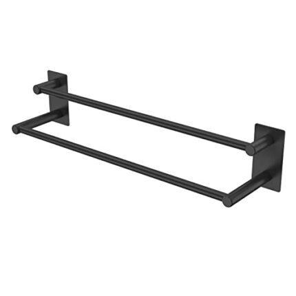 Strength Enemy Towel Rail, 2-Tier Bath Towel Rack, SUS304 Stainless Steel Towel Shelves, Self Adhesive Wall Mounted Towel Holder, for Kitchen Bat