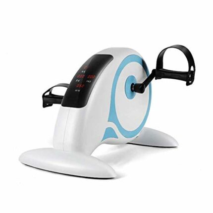 LUNEZY Portable Pedal Exerciser Bike with LCD Display Adjustable Resistance And Easy To Assemble Seated Exerciser Suitable for Home Fitness