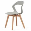 dining chair Kitchen Dining Room Furniture Chairs Dining Chairs Modern Simple PP Plastic Back Chair Beech Legs Leisure Chair Kitchen Living Room