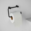 COSMIC - Bathroom Clipboard/Towel Rail | Matte Black Finish | Easy Installation with Screws | Dimensions 15.5 x 3 x 9.5 cm