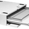Asko Pull-Out Shelf with Laundry Basket (Connector) for Built-in Washing Machines and dryers HDB1153W, Stainless Steel, White
