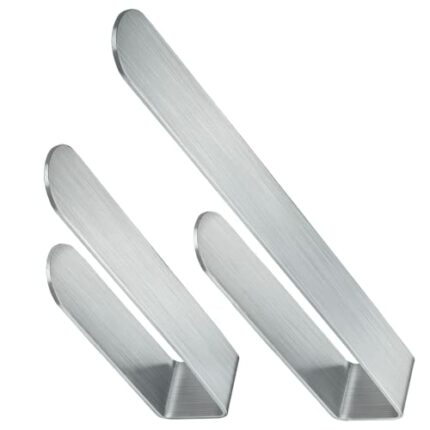 Towel Holder Self Adhesive - 2Pcs No-drill Towel Rail - 39 cm & 21 cm Towel Bar Self Adhesive I Durable I Waterproof Stainless Steel Towel Rail f