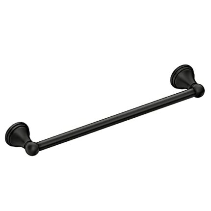 Moen DN8418BL Preston 18 Inch Towel Bar, Matte Black