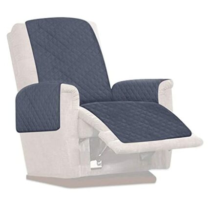 Muross Reversible Recliner Chair Protector, Waterproof Furniture Protector Slip, Nonslip Recliner Cover 1 Seater Chair Sofa Slipcover Armchair Fu