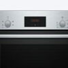 Bosch Serie 4 BFL523MS0B Built In Microwave - Stainless Steel & Bosch Serie 2 HHF113BR0B Stainless Steel Single Electric Oven with A Energy Effic