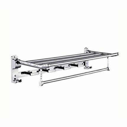 N/A Towel Rack Stainless Steel Thick Folding Towel Rack Hardware Rack Bathroom Bathroom Accessories