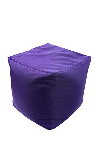 iStyle Mode Waterproof Square Shape Bean Bags Indoor Outdoor Seating Garden Footstools Foot Rest Stool Pouffe Ottoman 40x40x40cm