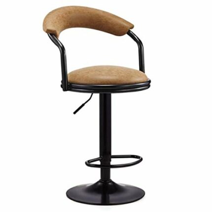 LUKEO Counter Height Bar Stools Set of Swivel BarStools for Kitchen Stool Height Adjustable Counter Stool Barstools Dining Chair with Back (Color