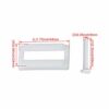 Mxfans A Set Rectangular Shaped Toilet Seat Hinge Bolts Nuts Repair Tool White
