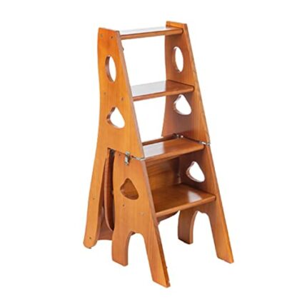 Bath Stools,Ladder Chair Folding Stepladder, Non-Slip Compact Stairs Chair Foldable Step Stool Household Chair Stool for Kitchen Bathroom Office,
