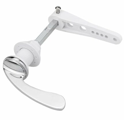 Makenlug Replacement Toilet Tank Handle for Toilet WC Cistern - Universal Fit Replacement Toilet Tank Handle, Chrome Plated Metal Toilet Flush Le