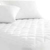 30cm Extra Deep Quilted Mattress Protector Fitted Sheet Anti Allergy Noiseless Cover Pad Sheets Single Double King Super King Bed Size Mattresses