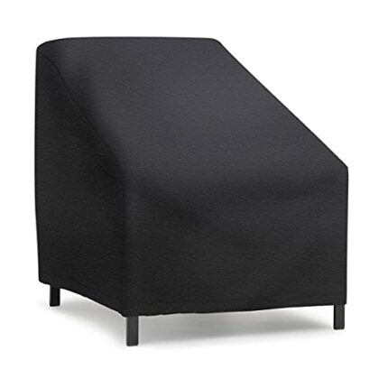 GARPROVM Garden Chair Covers Waterproof，420D Oxford Fabric Garden Furniture Covers, Stackable Outdoor Chairs Covers, Anti-UV, Patio Chair Covers