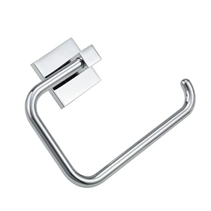 DIRITIMETA Chrome Plating Towel Ring, Zinc Wall Mounted Towel Rack for Bathroom, Bathroom Hand Towel Holder, Bathroom Accessories Without Anchors