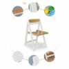XJWWW-URG 2-Chair Dining Folding Butterfly Wooden Solid Wood Kitchen Furniture Natural Solid XJWWW-URG