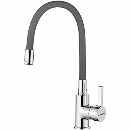 GRIFEMA GRIFERÍA DE COCINA-G4002-9 Kitchen Sink Mixer Tap with Flexible Spout, Grey, Chrome