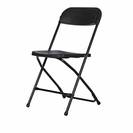 BHVXW Plastic Folding Chair, Business Meeting Chair, Leisure Backrest Dining Chair, Office Staff Chair