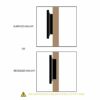 Black Arch Medicine Cabinet With Mirror, Recessed Medicine Cabinet Or Surface Mount - 16" x 27" In, Black Farmhouse Bathroom Medicine Cabinet Wit