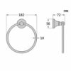 Vintage Towel Ring Bathroom Hardware Towel Rack Round Simple Towel Ring Towel Hanging Ring Bathroom Accessories