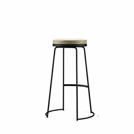 LUKEO Chair Pub Bar Height Barstool Industrial Dining Bar Stools Chairs for Coffee Shop, Bar, Home Balcony (Color : Svart)