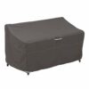 Classic Accessories Ravenna Garden Sofa Loveseat Cover, Dark Taupe/Mushroom/Espresso (147cm, Small)