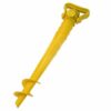 WINOMO Adjustable Beach Umbrella Ground Anchor Umbrella Spike Umbrella Stand Holder for Garden Sun Beach Fishing Pole Patio (Yellow)