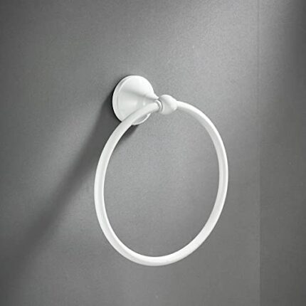 HIGOH Towel Racks,Bath Towel Holder,Bathroom Hand Towel,Round Towel,Bathroom round Antique Brushed Old Towel Rack,Towel Hanging
