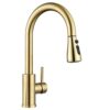 APPASO Kitchen Sink Mixer Taps with Pull Out Spray, Solid Stainless Steel Pull Out Kitchen Tap with 3 Modes, Brushed Nickel High Arch Single Hand