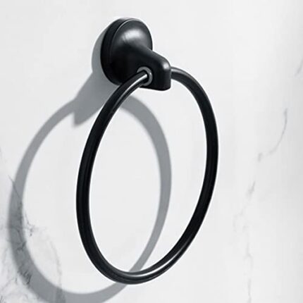 HIGOH Towel Racks, Bath Towel Holder,Bathroom Hand Towel,Finish Stainless Steel Wall Mounted Towel,Bathroom Accessories,Round Towel Holder,Bathro