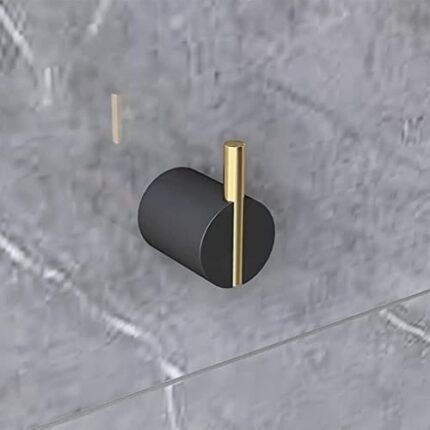 RAKUTE Bathroom Hardware Set, Towel Rack, Bath Towel Rail Bar, Toilet Paper Holder, Towel Ring, Toilet Brush Bathroom Accessories Set Bathroom Ri