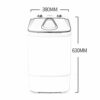 Washing Machines Portable Mini Washing Machine,Elution Integrated Blue Antibacterial Household Microwashing M(mini washing machine) (Black)