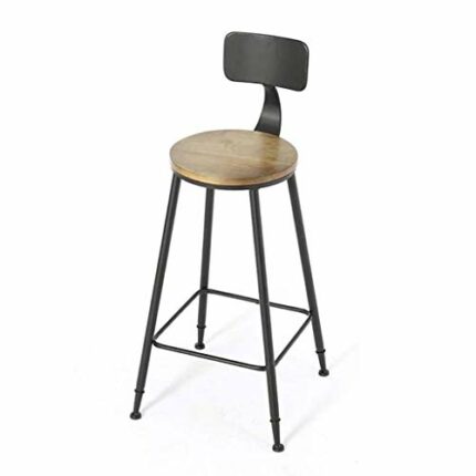 DINGZZ Nordic light luxury bar chair simple net red bar stool front desk cafe restaurant leisure back high stool