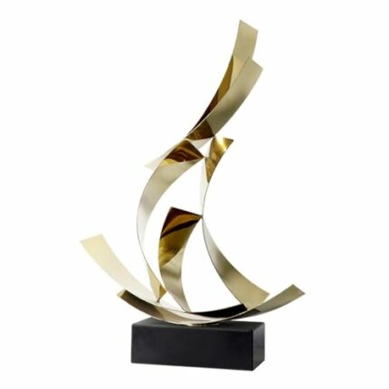 SDGH Abstract Metal Sailing Boat Home Living Room Furnishing Wine Cabinet Porch Bookshelf Soft Decoration