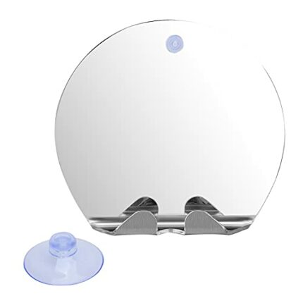 ALREMO HUANGXING - Fogless Shower, Portable Shatterproof Round Shape Bathroom Wall Hanging Save Space Lightweight Convenient to Use Fogless with