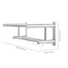Towel Racks with Hooks Bathroom Towel Rack 2 Tier Multilayer Hotel Racks Stainless Steel Towel Bar Shelf Wall-Mounted Towel Shelves for Shower To