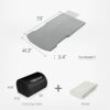 TESCAMP Camping Mattress for Tesla Model Y/X CertiPUR Memory Foam Car Mattress, Storage Bag & Sheet Provided, Twin Size, Portable, Foldable, Spac