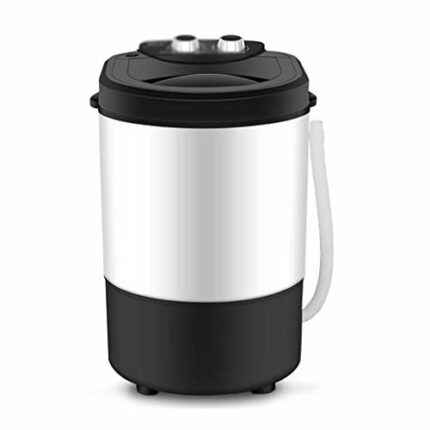 CHUNYU Mini Washing Machine, Portable Washer for Compact Laundry, Single Barrel Removable Drain Basket