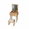 BVDSG Solid Wood Dressing Table Small Apartment Minimalist Dresser for Bedroom Single Dressing Table Storage Cabinet