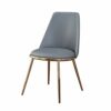 dining chair Kitchen Dining Room Furniture Chairs Modern PU Leather High Back Padded Soft Seat Dining Chair With Metal Legs Backrests For Office
