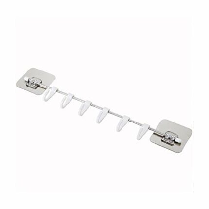 RSOCHS Towel Holder Rack Wall Mounted Towel Hanging Hook Bathroom Organizer Kitchen Wardrobe Towel Rack Storage Shelf Towels Hanger