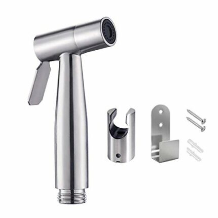 Bidet Sprayer Head with Hook, Stainless Steel Bidet Sprayer kit, Baby Cloth Diaper Sprayer, Easy to Install for Personal Hygiene and Bedpan WC Sp