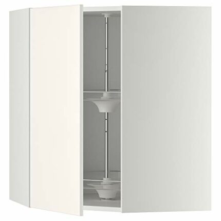 Ikea METOD corner wall cabinet with carousel, 68x80 cm, white/Veddinge white