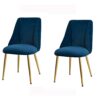 dining chair Kitchen Dining Room Furniture Chairs Kitchen Dining Chairs Living Room Lounge Counter Chairs with Metal Legs Velvet Seat and Backres