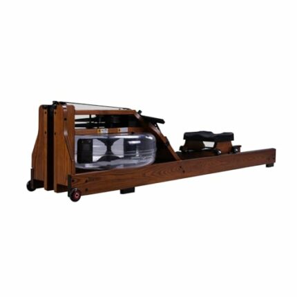 HAWEWE Wooden Rowing Machine Water Resistance With LCD Monitor Rower Machine Cardio Training 550lbs Max Capacity Indoor Fitness Equipment (Color