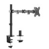 Newstar FPMA-D550BLACK Full Motion Desk Mount (clamp & grommet) for 10-30" Monitor Screen, Height Adjustable - Black