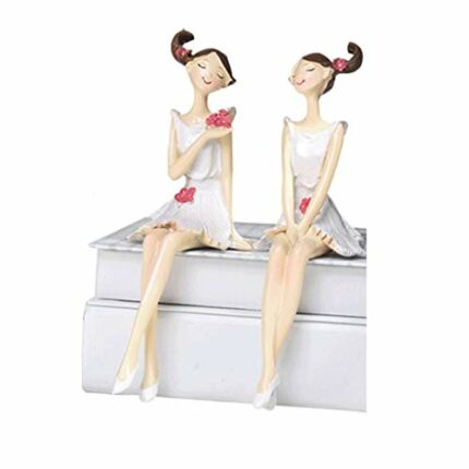 LLLY Pastoral Living Room Resin Sculpture Decoration Decorated Wine Cabinet Crafts Hanging Feet Doll Crafts Ornaments